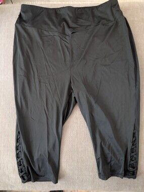 Black High Waisted Swim Capris 26 Plus Size Swimsuits For All